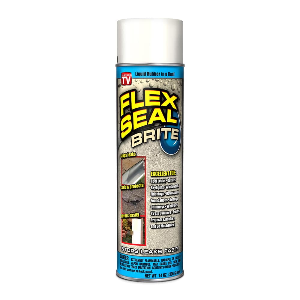 Flex Seal Liquid Aerosol Rubber Sealant Coating, 14 oz, Brite Walmart