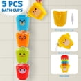 thumbnail image 5 of Baby Bath Toys, Toddlers Bathtub Toys, 16 PCS Mold Free Bath Toys for Kids with Floating Boats, Watering Can, Water Cup Set& Bath Spoons, Bathtub Water Pool Toys for Babies and Toddlers, 5 of 5
