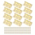 thumbnail image 1 of Uxcell Paquete de 12 Bisagras de Puerta Pequeñas, 2in (51mm) Bisagras Mini de Latón Plegables con Tornillo para Caja de Joyas, 1 of 1