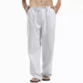 thumbnail image 1 of Mycity® Pantalón Suelto De Lino De Playa, Yoga, Para Hombre, 1 of 4