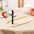 thumbnail image 6 of FVDPWYE Entryway Tray Key Bowl Elegant Storage Holder Jewelry Dish Organizer for Desktop Milky White Single, 6 of 9