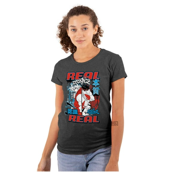 Cool Kanji Street Fighter Retro Ryu Women's T Shirt Ladies Tee Brisco Brands S