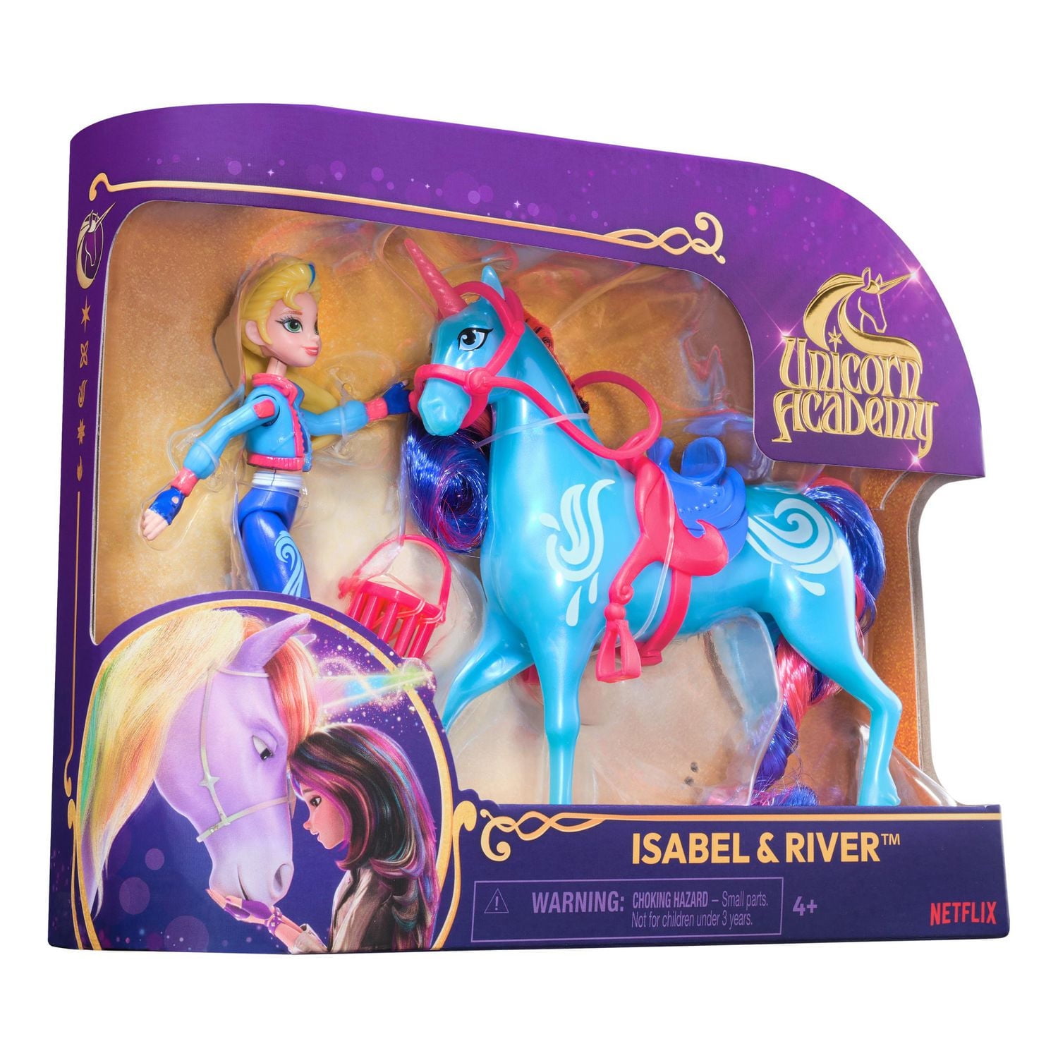 Unicorn Academy, Isabel & River Set with 2 Riding Accessories