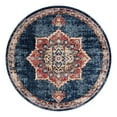thumbnail image 3 of Unique Loom Utopia Collection Area Rug - Helios (7' Round Dark Blue/Beige), 3 of 7