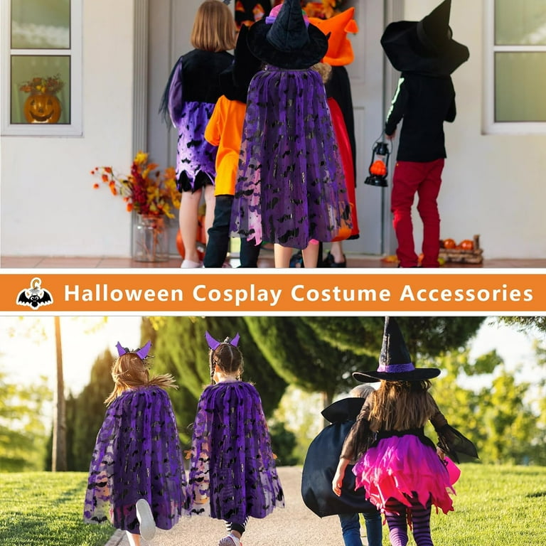 RG Costume Glitter Spider Witch Halloween Costume For Kids - Dress & Hat, One Size Multicolor