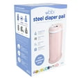 thumbnail image 3 of Steel Diaper Pail, Odor Locking, No Special Bag Required, Award-Winning, Registry Must-Have, Blush Pink, 3 of 9