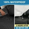 thumbnail image 3 of 100% Waterproof Recliner Cover for Large Recliners - Pet-Resistant Non-Slip Furniture Protector with Soft Cotton Finish Crafted Sofa Recliner Protector, Recliner, Black, 3 of 6