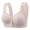 Gray, variant on Women's Sexy Lace Bra Adjustable Shoulder Straps Front Closure Bra Comfortable Breathable Large Size With Side Folding Beautiful Back Bra Pink 38