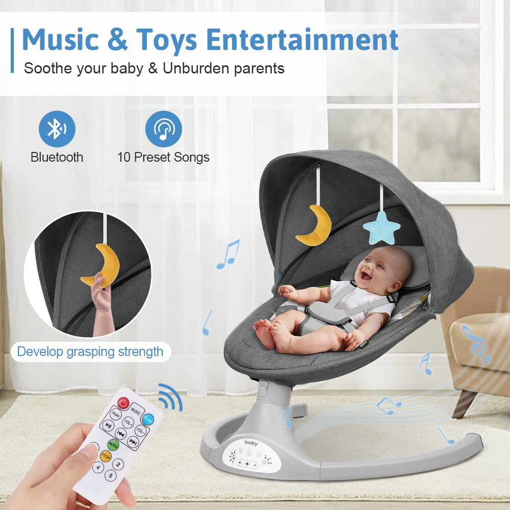 Electric Baby Swing Bioby Infant Swing Chair Rocker with Remote