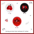 thumbnail image 5 of 40 Pieces 12 Inches Boxing Party Latex Balloons Red Black White, Boxing Match Decorations, Glove Boxer Printed Balloon for Boxing Sport Wrestle Fitness Theme Birthday Party Supplies, 5 of 7