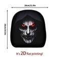 thumbnail image 5 of syligr 2 Pack Halloween Car Headrest Covers for Vehicle, Funny Spooky Face Seat Cushion for Auto Interior, Soft Polyester Headrest Covers for Car Decor, 11x10.2 Inches, Horror Themed Car Accessory, 5 of 5