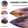 thumbnail image 4 of Waterproof Throw Pillow Covers Set of 2, 20x20 Inch Summer Sunset Decorative Pillowcases Outdoor Pillow Slip Cushion Covers Set for Couch Tent Ocean Seaside Sky Cloud Scenery Palm Tree, 4 of 7