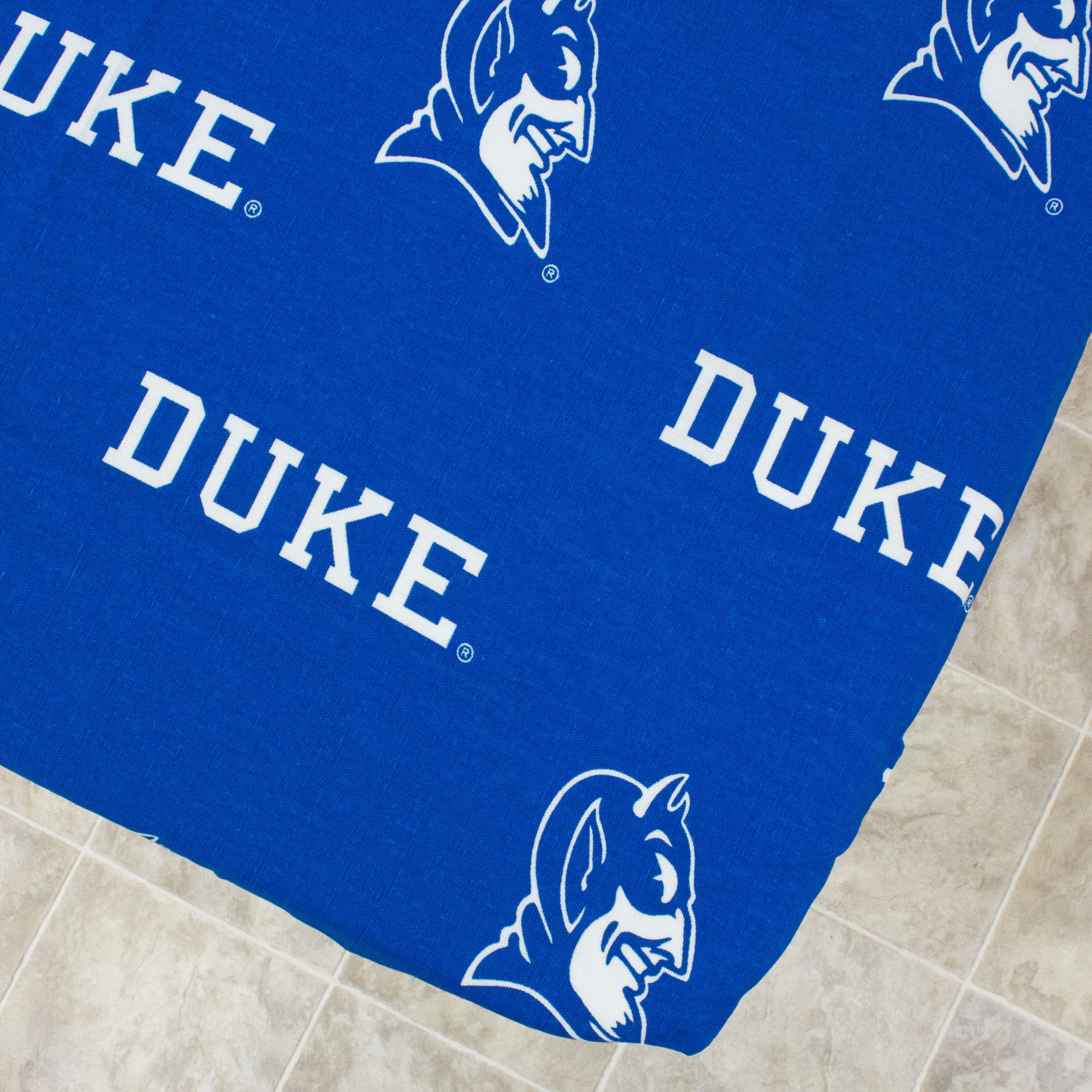 Duke Blue Devils Tailgate Fitted Tablecloth, 33" x 33", Card Table 72" x 30", 6 ft table