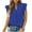 Blue, variant on WIZUTIZ Short Sleeve Shirts for Women Cap Sleeves Tshirt Fitted Ruffled Pleated Tshirts V-Neck Cotton Ladies 1/4 Sleeve Casual T-Shirt Business Blouse up to 60% Off Black M