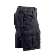 Khaki Vintage Paratrooper Style Cargo Shorts