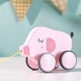 thumbnail image 2 of Childrens Drag Toy Driver Pull Rope To Pull Animal Car Educational Toys, 2 of 9