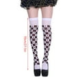 thumbnail image 2 of ZPAQI Women Thigh High Stockings Novelty Funny Poker Card Suit Plum Flower Heart Print Over Knee Slim Long Socks Cosplay Costume, 2 of 17