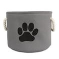thumbnail image 2 of Polyester Pet Bin Paw Gray Round Small, 2 of 4
