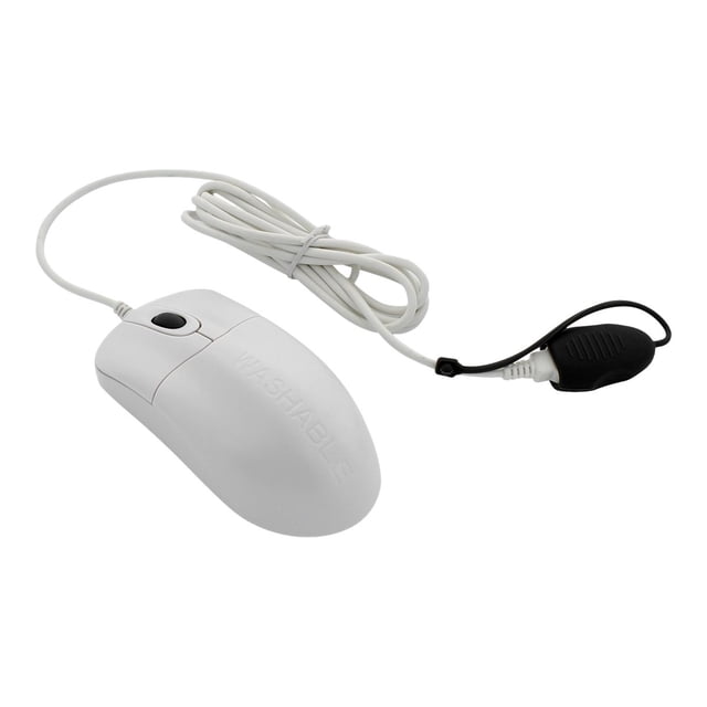 Seal Shield Silver Storm Waterproof - Mouse - optical - 2 buttons - wired - USB - white