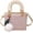 Pink, variant on Kukuzhu Women Shoulder Tote Bag Small Chic Cute Plaid Hobo Bag Travel Handbag