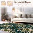 thumbnail image 2 of ODIKA 5'x7' Machine Washable Non-Slip Area Rug, Pile Featuring Interlocking Spotted with Boho Floral Motifs High Traffic Rug, Ivory, 297279, 2 of 7