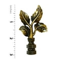thumbnail image 3 of Royal Designs, Inc. Elegant Leaves Lamp Finial for Lamp Shade, F-5025AB-2, Antique Brass, Pack of 2, 3 of 4