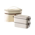 thumbnail image 1 of kurtrusly Heat Preservation Heating Lunch Box For On Go Large Capacity Lunch Box Microwave Matte white Ordinary insulated b, 1 of 6