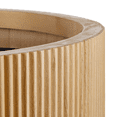 thumbnail image 2 of Bouclair Natural Ribbed Wood Ceiling Lamp, 2 of 5