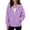 Purple, variant on Zip Up Hoodie Women Long Sleeve Plus Size Plain Hooded Sweatshirts Fall Winter Trendy Casual Jacket with Pockets Shirts(Sky Blue,3XL)