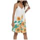 thumbnail image 1 of Vestido HUOGUO a la moda casual para mujer con estampado de girasoles, 1 of 3