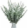 thumbnail image 1 of CHAO 48 ramas de eucalipto artificiales, tallos de eucalipto artificiales, ramas de hojas de eucalipto falsas, hojas de eucalipto verdes de simulación para arreglos florales en el hogar, 1 of 5