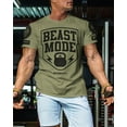 thumbnail image 5 of Gymish Beast Mode Workout Shirt for Men – Gym Lifting T-Shirt, Mens Gym Shirt, Motivational Gym Clothes, Athletic Workout Wear, 5 of 6