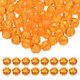 thumbnail image 1 of Uxcell cuentas de cristal redondas de 8 mm, 100 piezas de cuentas de bola facetadas de vidrio para hacer joyas, naranja, 1 of 6