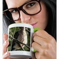 thumbnail image 2 of 3drose, Morning Dove, 15oz Two-tone Green Mug, 2 of 6