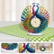 thumbnail image 2 of Kit de Adornos para Reloj con Diseño de Diamantes en Forma de Pavo Real, Reloj con Pintura de Diamantes Que Funciona con Pilas, Decoración Decorativa para Habitación, 2 of 5