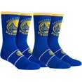 thumbnail image 1 of JEW Unisexe Lot de 2 Stephen Curry Golden State Warriors 30 Chaussettes d'Uniforme de Joueur, 1 of 3
