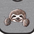 thumbnail image 4 of Inktastic Kiniart Sloth Boys or Girls Baby Bib, 4 of 4