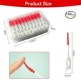 thumbnail image 3 of 160 Pcs Orange Dental Floss Picks and 100 Pcs Professional Toothpicks for Travel - Soft Silicone Braces Brush, Floss Sticks for Teeth, Disposable Interdental Brushes for Cleaning Teeth Health, 3 of 8