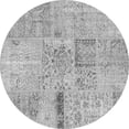thumbnail image 1 of Ahgly Company Indoor Round Patchwork Gray Transitional Area Rugs, 5' Round, 1 of 1