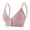 Pink, variant on Kilaqueen Women's Seamless Front-Closure Nursing Bra, Wireless Maternity Bra with Removable Pads & Waffle Knit Texture