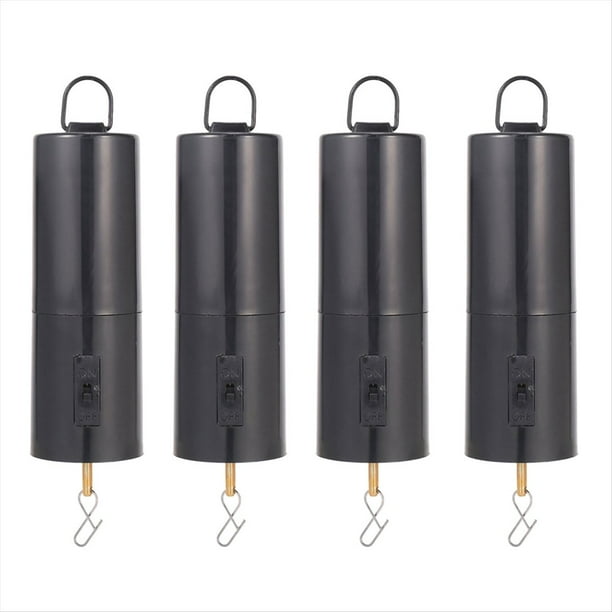 Motor Giratorio Negro Colgante para Spinner Y Carillones de Viento Accesorios de Decoración de Jardín Giratorios, No Incluir la Batería, 4 Pieza