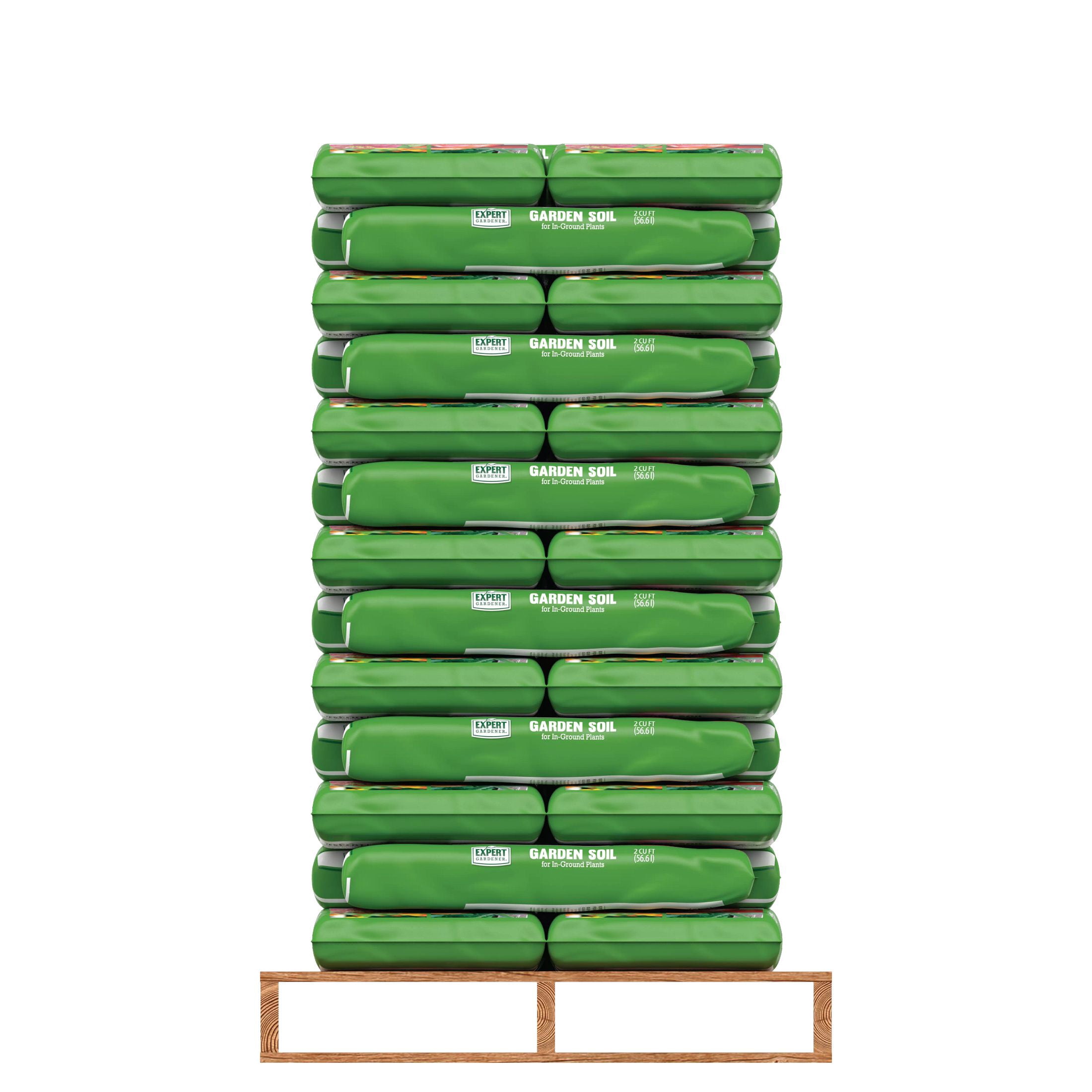 Expert Gardener Garden Soil for In-Ground Plants Bulk Soil Pallet, 2 cu. ft., Pallet of 39
