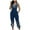 Navy jumpsuits for women, variant on Wycnly Womens Jumpsuits Sexy Backless Club Elastic Waist Strap Maxi Jumpsuits Overalls Trendy Tie-Dye Print Square Neck Sleeveless Long Summer Rompers Black l