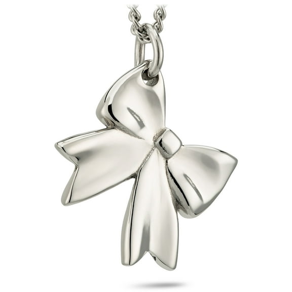 Stainless Steel Bow Necklace-Psalm 139:14 by Shields of Strength