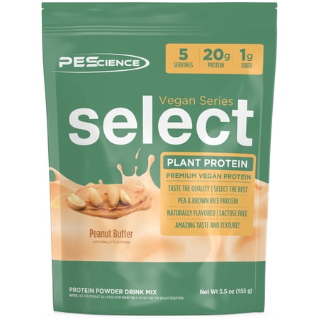 Select Vegan Protein Powder – Plant-Based Pea & Brown Rice Protein, Soy-Free, Gluten-Free