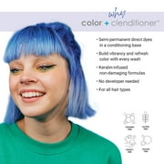Keracolor Semi Permanent Hair Dye 3 in 1 Clenditioner, Blue, 12 fl oz