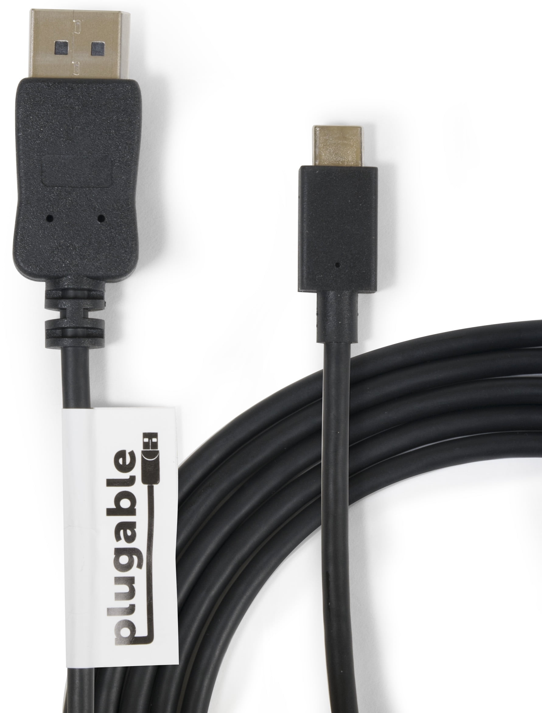 Plugable USB C to DisplayPort Adapter 6ft (1.8m) Adapter Cable