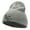 Heather Grey, variant on Hunting Party Embroidered 12 Inch Long Knitted Beanie - Heather Grey OSFM