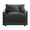 Gray+Chenille, variant on VEPXXP 40.9" Oversized Chenille Modular Accent Chair, Deep Seat Comfy Sofa with Pillow, Living Room Reading Chair for Home Office Apartment, Beige