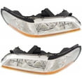 thumbnail image 3 of New Pair Of Headlights Compatible With Honda Accord DX SE LX EX Coupe Sedan 2.3L 1998 1999 2000 By Part Numbers HO2503111 HO2502111 33101S84A01 33151S84A01, 3 of 3